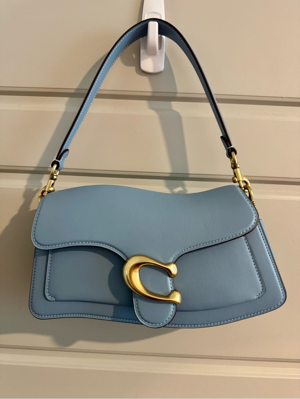 Coach Twisted Tabby Bag in Bluebell with Brass Hardware